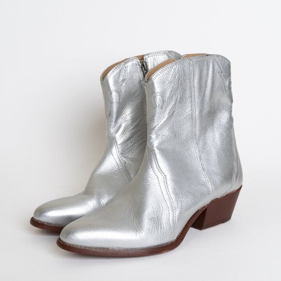 Free People Silver Ankle Boots - Picture 4 of 16